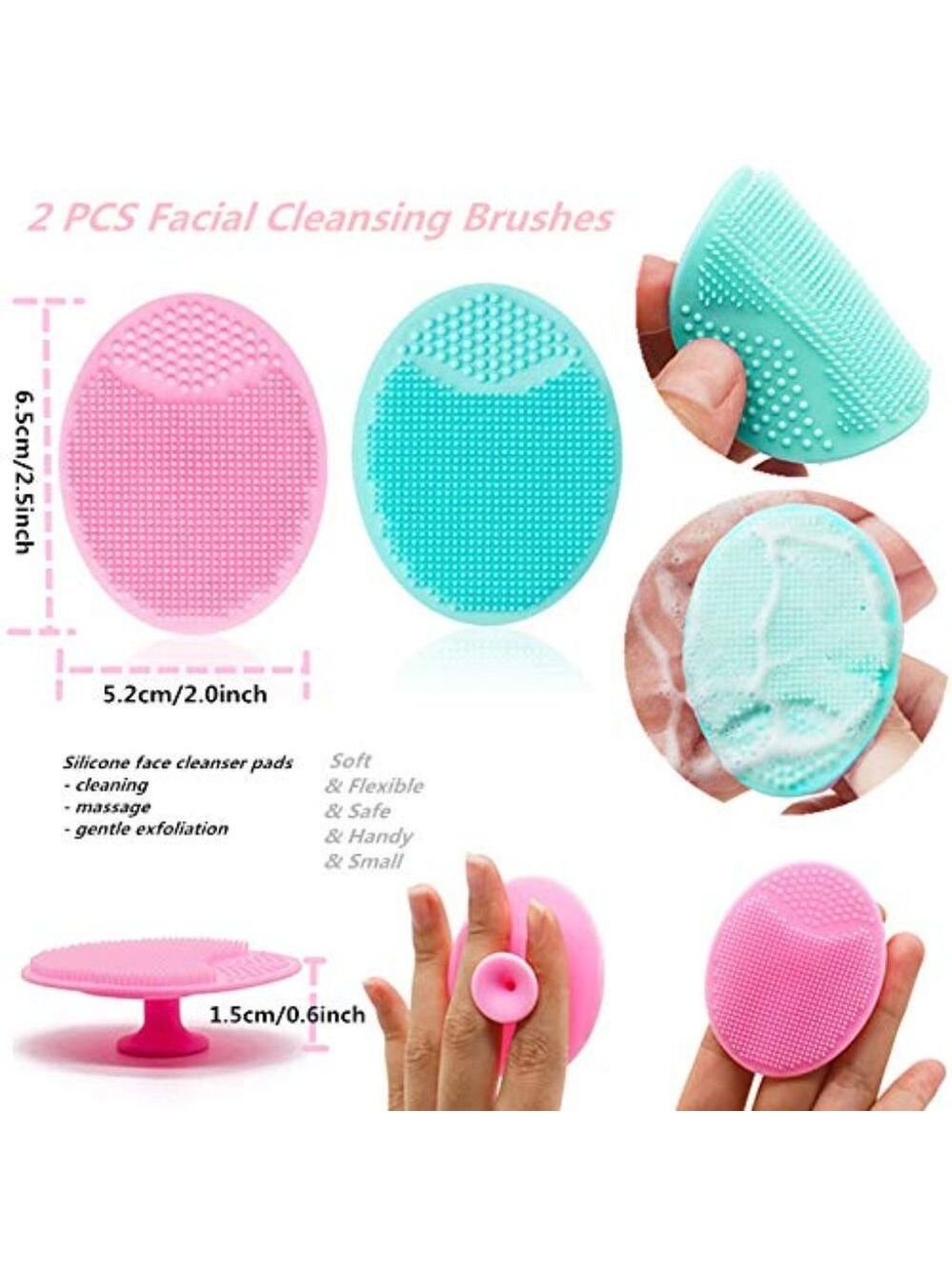 2 PCS Silicone Face Mask Brush and 2 PCS Face‎ Scrubber, Facial Applicator - Picture 4 of 16